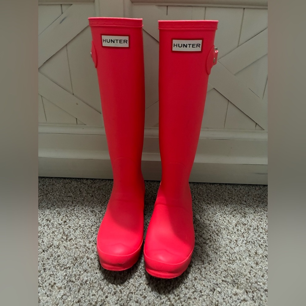 Hunter Tall Rain Boots- Hyper Pink